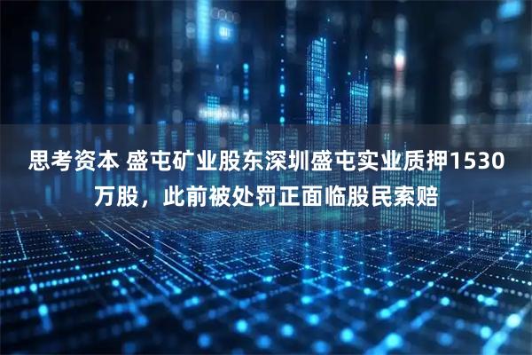 思考资本 盛屯矿业股东深圳盛屯实业质押1530万股，此前被处罚正面临股民索赔