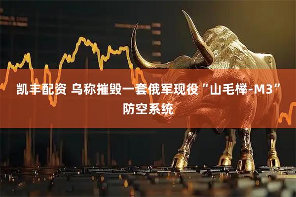 凯丰配资 乌称摧毁一套俄军现役“山毛榉-M3”防空系统