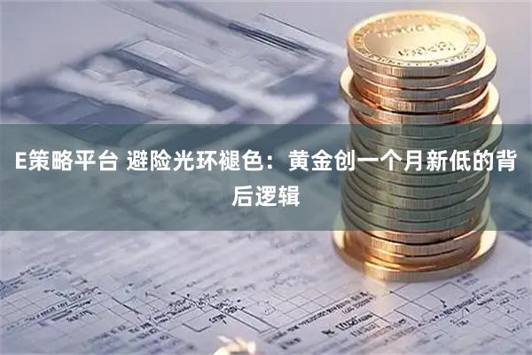 E策略平台 避险光环褪色：黄金创一个月新低的背后逻辑
