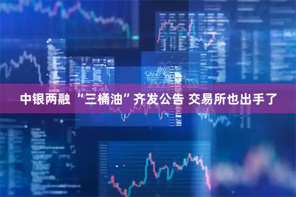 中银两融 “三桶油”齐发公告 交易所也出手了